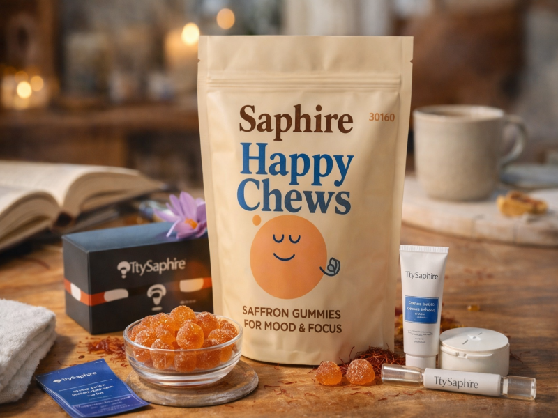 Saphire Saffron – Natural Saffron Gummies for Focus, Calm, and Sleep